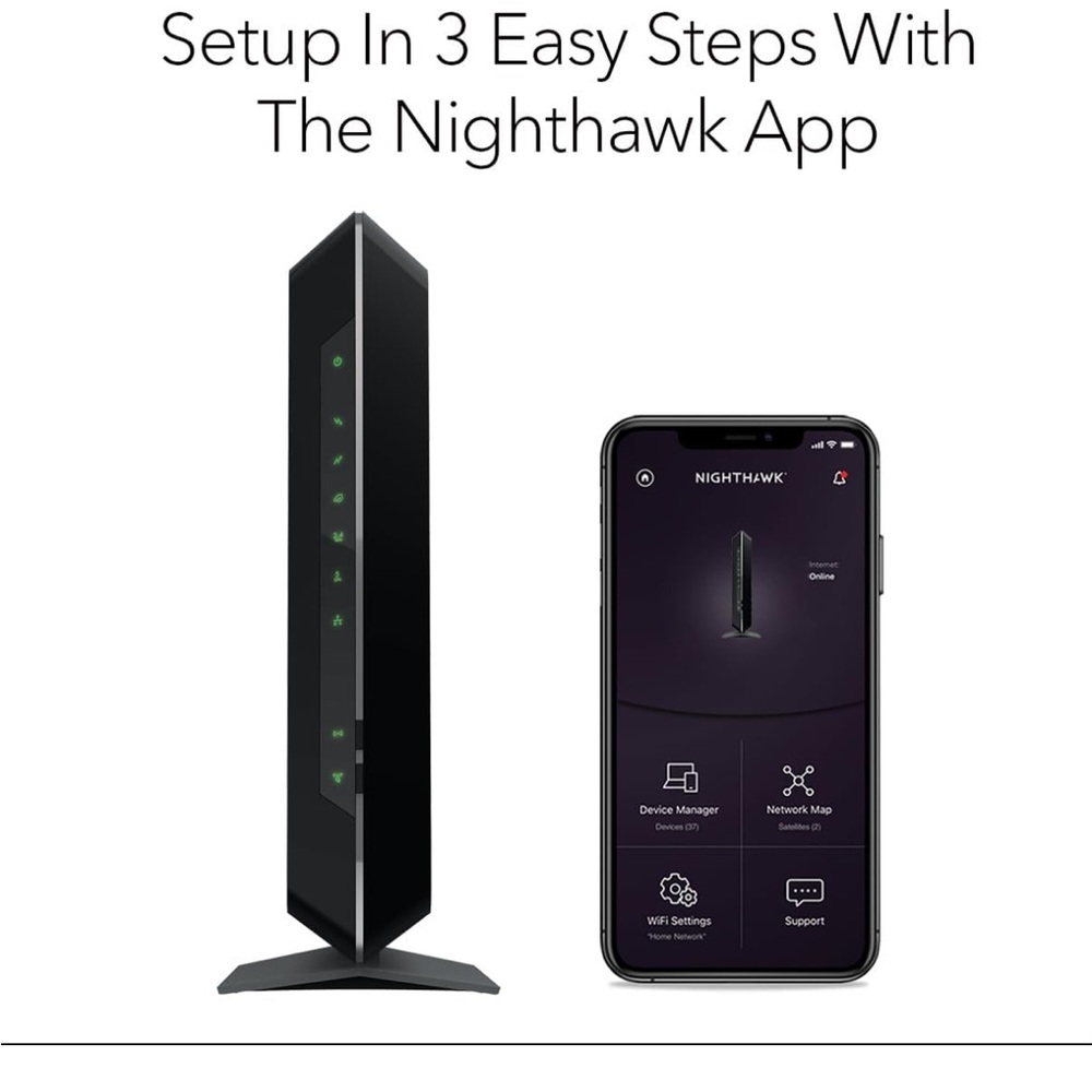 NETGEAR Nighthawk Modem Router Combo C7000 - Picture 5 of 6